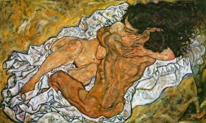 Egon Schiele abbraccio