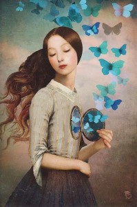 farfalle nella specchio di Christian Schloe